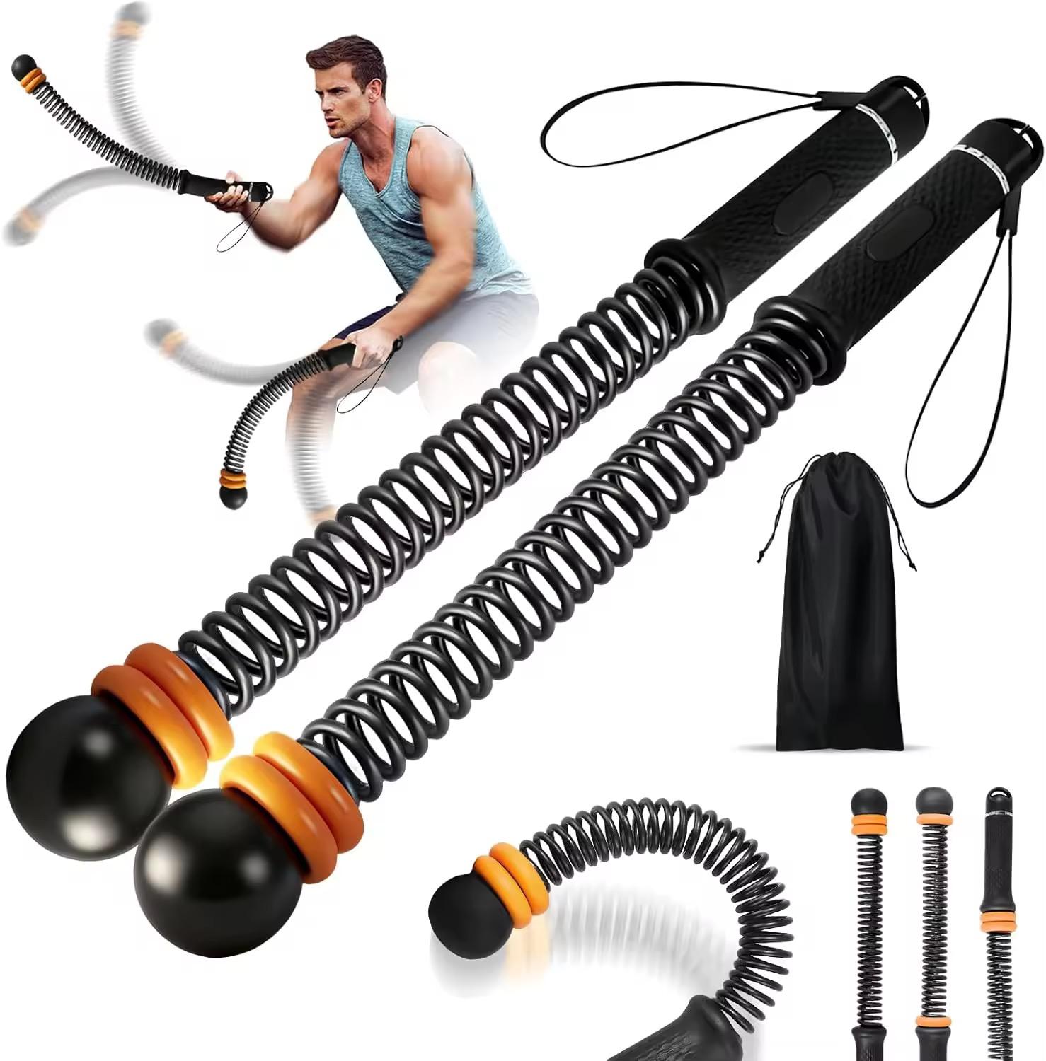 Battle Rope Heavy - Cuerdas de Ejercicio Inalámbricas, 1 Par