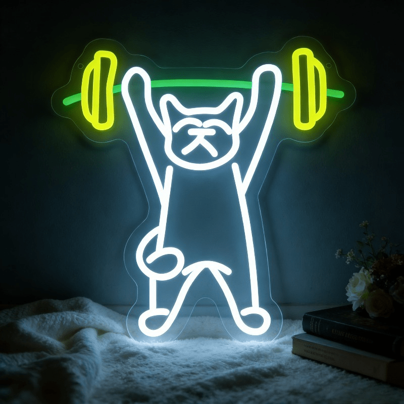 Home Gym Neon Sign - Letrero de Neón LED con Diseño