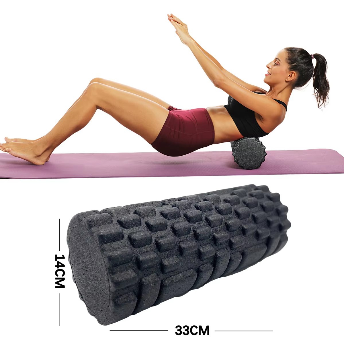 Home Gym Routine - Rodillo de espuma para Fitness, rodillo