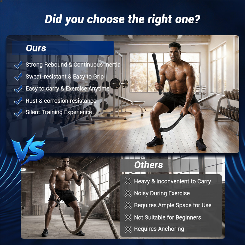 Cuerda de batalla sin cable UM - Home Gym Portable reseña y precio