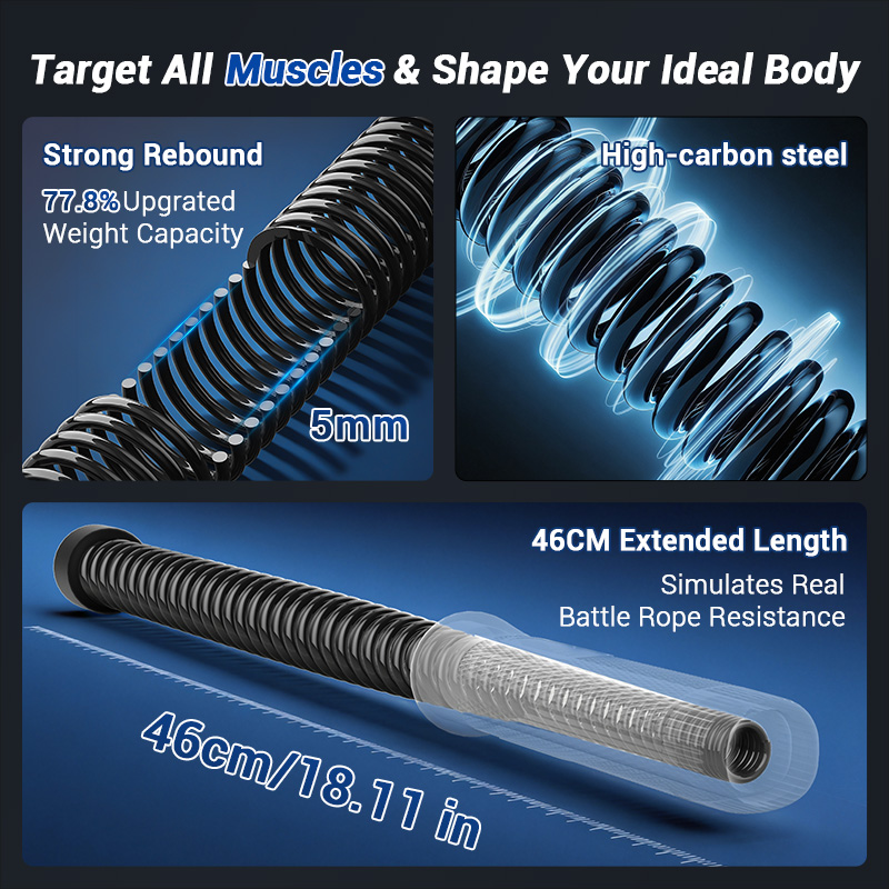 Cuerda de batalla sin cable UM - Home Gym Portable reseña y precio