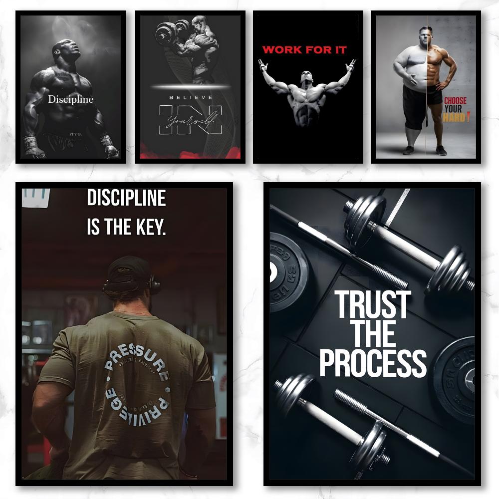 Póster de motivación para el f - Home Gym Yoga reseña y precio